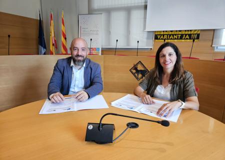 Signatura del conveni de connexió amb Vallirana