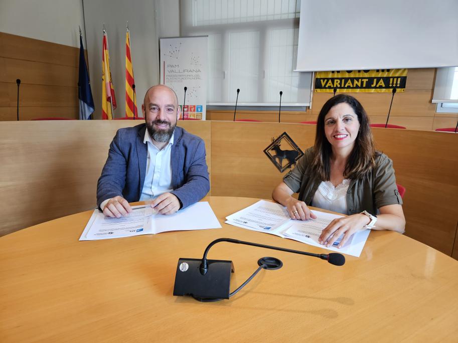 Signatura del conveni de connexió amb Vallirana
